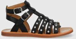 Pom D'api sandale din piele pentru copii culoarea negru PPYX-OBG1B3_99X