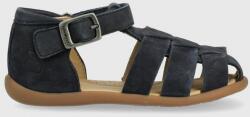 Pom D'api sandale din piele intoarsa pentru copii culoarea albastru marin PPYX-OBK0ZG_59X