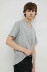 Levi's tricou din bumbac , culoarea gri, neted PPYX-TSM0CD_90X