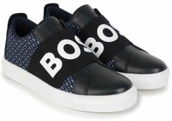 Boss sneakers pentru copii culoarea albastru marin PPYX-OBK0TT_59X