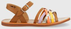 Pom D'api sandale din piele pentru copii culoarea maro PPYX-OBG19G_82X