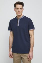 Medicine tricou polo bărbați, culoarea bleumarin, uni ZPYX-POM304_59X