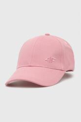 4F șapcă de baseball din bumbac culoarea roz, neted PPYX-CAD0B9_30X