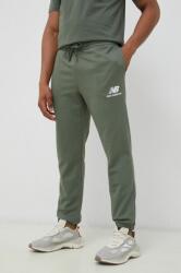 New Balance pantaloni de trening culoarea verde, cu imprimeu PPYX-SPM0JJ_79X