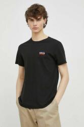 Levi's tricou din bumbac 2-pack culoarea negru, cu imprimeu PPYX-TSM0Y0_99X