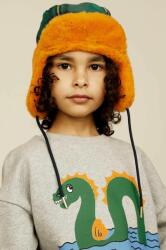 Mini Rodini caciula copii culoarea portocaliu, din tricot gros PPYX-CAK00M_20X