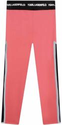 Karl Lagerfeld leggins copii culoarea roz, cu imprimeu PPYX-LGG05Y_38X