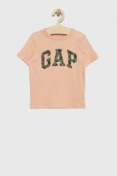 GAP tricou de bumbac pentru copii culoarea portocaliu, cu imprimeu PPYX-TSB0F2_24X