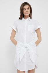 Ralph Lauren rochie culoarea alb, mini, drept PPYX-SUD23E_00X
