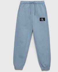 Calvin Klein Jeans pantaloni de trening din bumbac pentru copii cu imprimeu PPYX-SPB003_55X