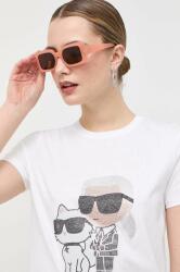 Karl Lagerfeld tricou din bumbac culoarea alb 99KK-TSD0IE_00X (230W1772)