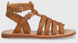 Pom D'api sandale din piele pentru copii culoarea maro PPYX-OBG18Y_82X