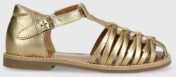 Pom D'api sandale din piele pentru copii culoarea auriu PPYX-OBG1BJ_10Y