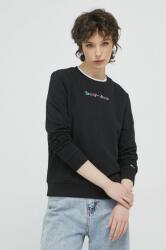 Tommy Hilfiger bluza femei, culoarea negru, cu imprimeu PPYX-BLD0R1_99X