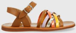 Pom D'api sandale din piele pentru copii culoarea maro PPYX-OBG19F_82X