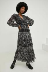 ANSWEAR rochie culoarea negru, maxi, evazati BPYX-SUD118_99X