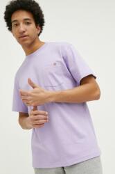 Dickies tricou din bumbac culoarea violet, neted PPYX-TSM1UR_48X