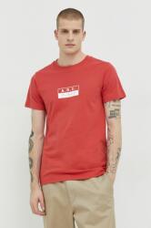 Solid tricou din bumbac culoarea rosu, cu imprimeu PPYX-TSM017_29X