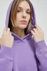 Adidas bluza femei, culoarea violet, cu glugă, neted PPYX-BLD0NB_04X