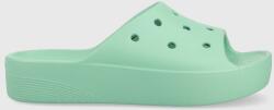 Crocs papuci Classic Platform Slide femei, culoarea turcoaz, 208180 208180.3UG-3UG PPYX-KLD0RG_65X