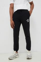 New Balance pantaloni de trening culoarea negru, cu imprimeu MP31515BK-5BK PPYX-SPM0JE_99X