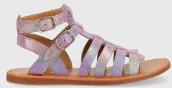 Pom D'api sandale din piele pentru copii culoarea violet PPYX-OBG198_45X