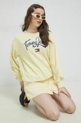Tommy Hilfiger bluza femei, culoarea galben, cu imprimeu PPYX-BLD0R0_10X