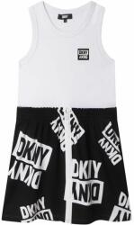 DKNY rochie fete culoarea negru, mini, drept PPYX-SUG0FS_99X
