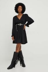 ANSWEAR rochie culoarea negru, mini, evazati BBYX-SUD0F8_99X