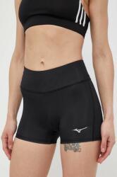Mizuno pantaloni scurți de alergare Impulse Core culoarea negru, neted, high waist PPYX-SZD03J_99X