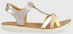 Shoo Pom sandale din piele pentru copii culoarea argintiu PPYX-OBG1D9_SLV
