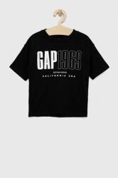 GAP tricou de bumbac pentru copii culoarea negru, cu imprimeu PPYX-TSB0ER_99X