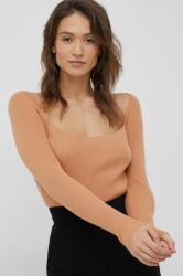Calvin Klein pulover din amestec de lana femei, culoarea portocaliu, PPYX-SWD00Y_22X