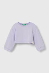 Benetton bluza copii culoarea violet, neted PPYX-BLG04I_04X