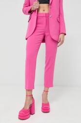 MICHAEL Michael Kors pantaloni femei, culoarea roz, lat, medium waist PPYX-SPD088_42X