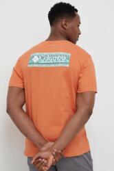 Columbia tricou din bumbac culoarea portocaliu, cu imprimeu 1834041. SS23-849 PPYX-TSM1EE_22X