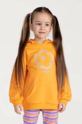 Coccodrillo bluza copii culoarea portocaliu, cu glugă, cu imprimeu PPYX-BLG06E_22X