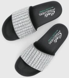 Skechers papuci femei, culoarea argintiu PPYY-KLD13D_SLV