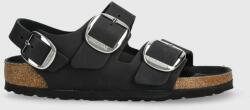 Birkenstock sandale de piele Milano femei, culoarea negru 1024953-Black PPYX-OBD29B_99X
