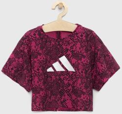 Adidas tricou copii G TI AOP TEE culoarea roz PPYX-TSG019_42X