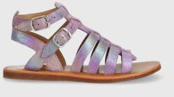 Pom D'api sandale din piele intoarsa pentru copii culoarea violet PPYX-OBG197_45X