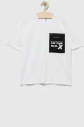 Birba Trybeyond tricou de bumbac pentru copii culoarea alb, cu imprimeu PPYX-TSB0D0_00X