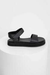 Answear Lab sandale de piele femei, culoarea negru BPYX-OBD03J_99X