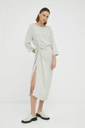 Bruuns Bazaar rochie culoarea gri, midi, drept PPYX-SUD1J9_09X