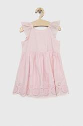 Gap rochie din bumbac pentru copii culoarea roz, mini, evazati PPYX-SUG0B9_03X