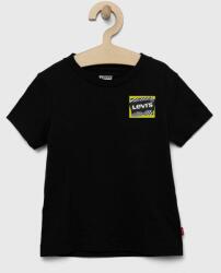 Levi's tricou de bumbac pentru copii culoarea negru, cu imprimeu PPYX-TSK045_99X