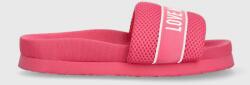 Love Moschino papuci femei, culoarea roz, JA28534G0GIP0604 PPYX-KLD0EG_43X