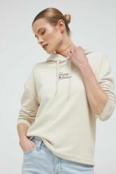 Tommy Hilfiger bluza femei, culoarea bej, cu glugă, cu imprimeu PPYX-BLD0PS_80X