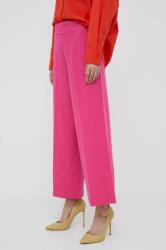 Artigli pantaloni femei, culoarea roz, lat, high waist PPYX-SPD14T_43X