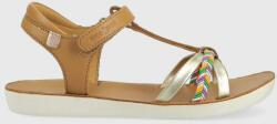 Shoo Pom sandale din piele pentru copii culoarea maro PPYX-OBG1D7_82X